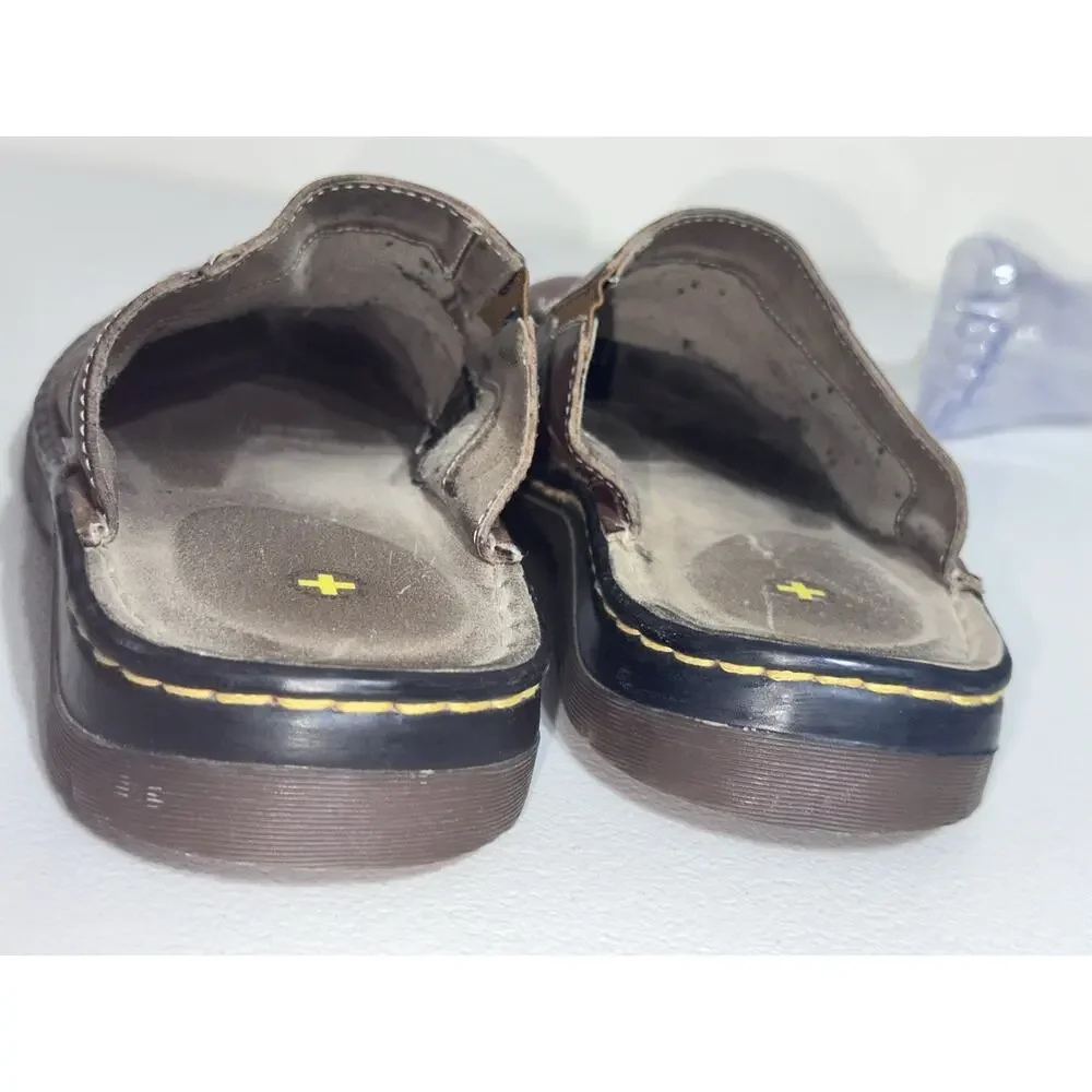 Dr. Martens AW004 Air Cushioned Brown Mule Slide-on Slippers Mens Sz-9 US 42 EU